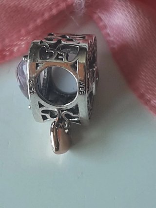 Charm Corazón MOM Plata S925