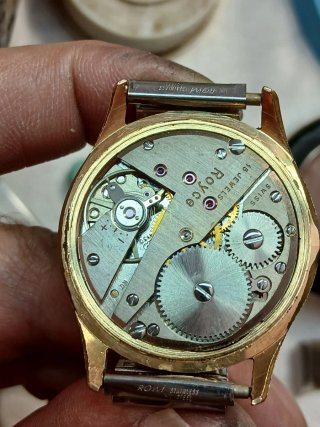 Reloj Royce Cuerda Caballero Vintage Oro/Plata