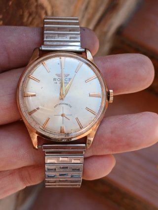 Reloj Royce Cuerda Caballero Vintage Oro/Plata