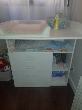 Cambiador Bebé Blanco IKEA