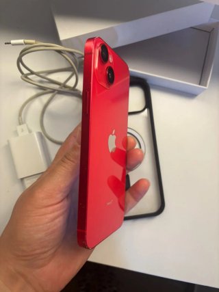 iPhone 14 Plus Rojo + Cargador y Funda ne