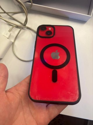 iPhone 14 Plus Rojo + Cargador y Funda ne