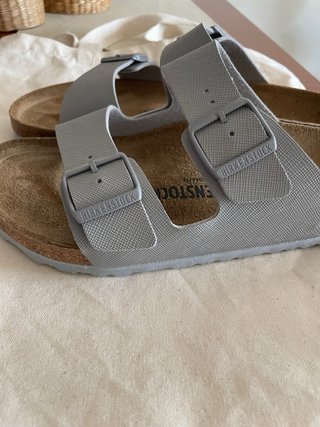 Sandalias Birkenstock Gris Plata Talla 42