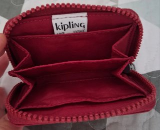 Cartera Kipling Roja Pequeña Cash Buddy
