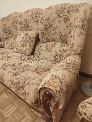 Conjunto Sofá Vintage Floral