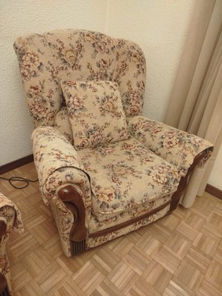 Conjunto Sofá Vintage Floral