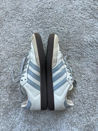 Adidas Samba Mujer Talla 40 Crema/Azul