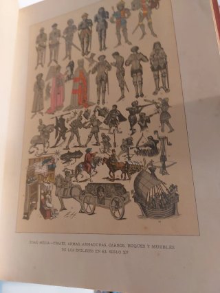 Historia del Arte Grabados color  moda El Traje