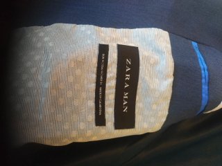 Americana azul hombre