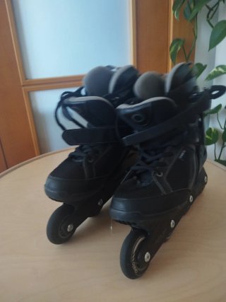 Patines Oxelo 4 Ruedas Talla 43 Negros