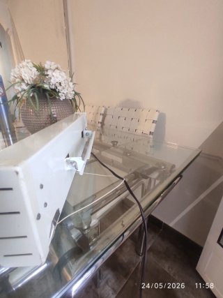 Calefactor FM Blanco y Plateado