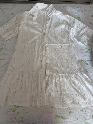 Vestido blanco bordado