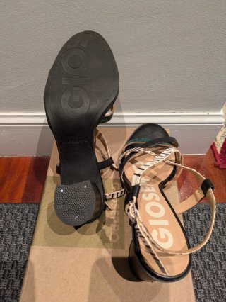 Sandalias Gioseppo Piel Tiras Tacón 6cm Talla 36
