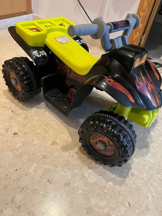 Coche Batería Infantil Quad Negro/Amarillo