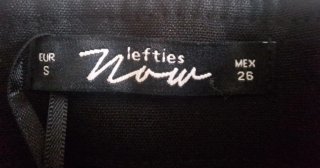 Vestido fiesta Lefties negro con flecos