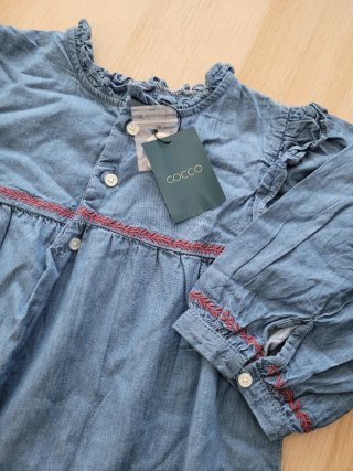 Vestido vaquero Gocco niña talla 7-8 años