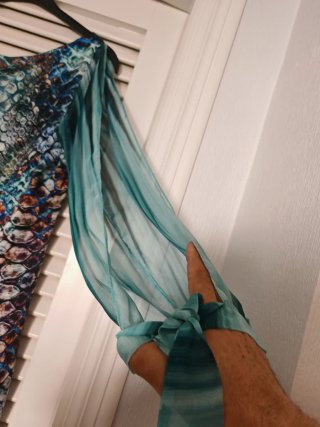 Vestido elegante estampado para evento