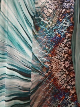 Vestido elegante estampado para evento