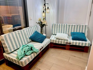 Sofas palets exterior/interior  de 1.22 x 60