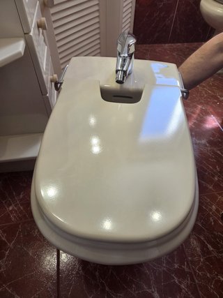 Bidé Roca Dama Beige con Tapa