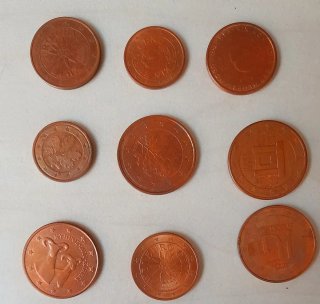 97 monete Euro Diverse
