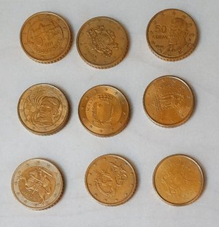 97 monete Euro Diverse