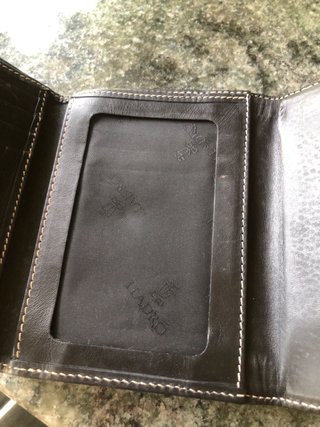 Monedero Billetero Piel Lladró Negro