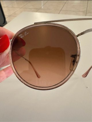 Óculos de Sol Ray-Ban Redondo Rosa/Castanho