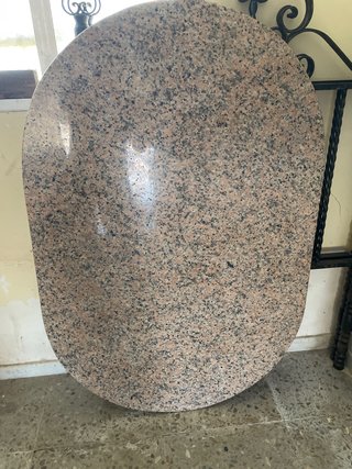 Tablero de granito ovalado
