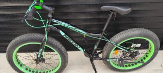 Bicicleta Fat Bike NEÓN 24 Negra/Verde