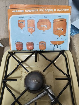 Fogón portátil camping beige