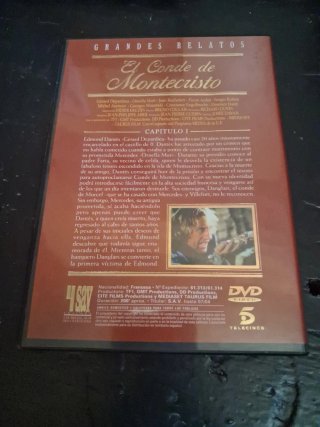 El Conde de Montecristo DVD Gérard Depardieu