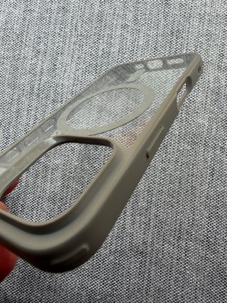 Funda Spigen MagSafe Transparente Gris