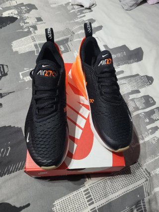 Nike Air Max 270 Zapatillas Negras Naranja