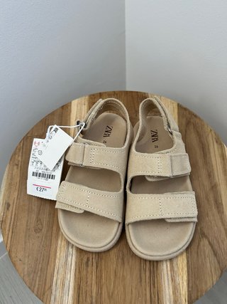 Sandalias Nuevas Niño Zara Talla 26 Beige