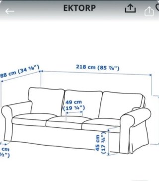 Conjunto Sofás Ektorp Ikea 3+2 Plazas.