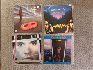 Lote 11 Vinilos Spaguetti disco 80s 7" 45 rpm