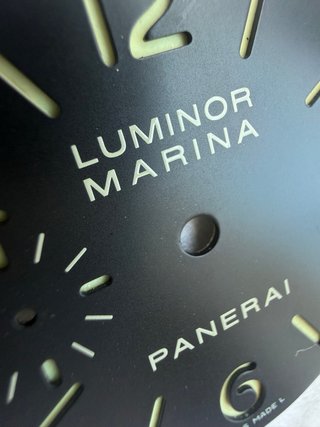 Esfera y agujas Panerai Luminor Marina
