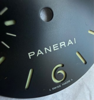 Esfera y agujas Panerai Luminor Marina