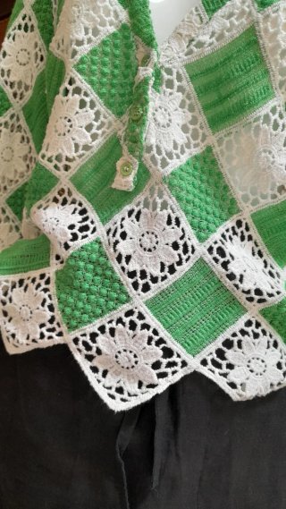 Gonna lunga Zara + Blusa crochet