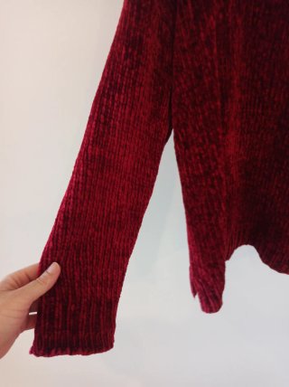 Jersey chenilla rojo