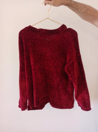 Jersey chenilla rojo