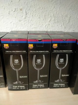 Set bicchieri Barça Bohemia e vassoio aperitivi