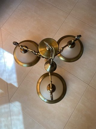 Lámpara de techo antigua bronce