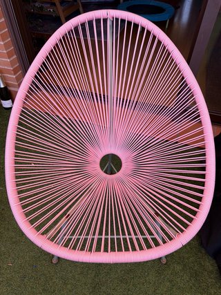 Silla Acapulco Rosa y Gris