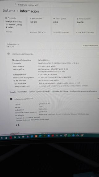 PC Gaming i5-10600K RTX 2070 SUPER