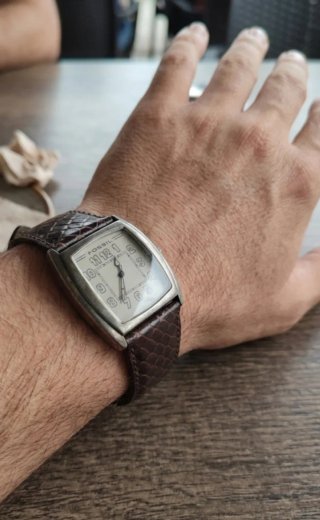 Orologio Fossil Pelle Marrone Argento