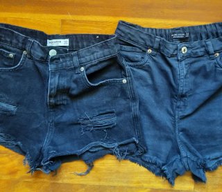 2 Pantalones Cortos Negros