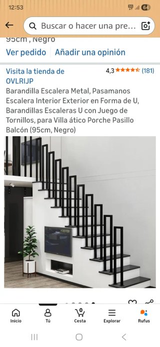 Barandillas para escalera, terraza, piscina