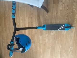 Patinete LIMIT PRO + Casco Azul